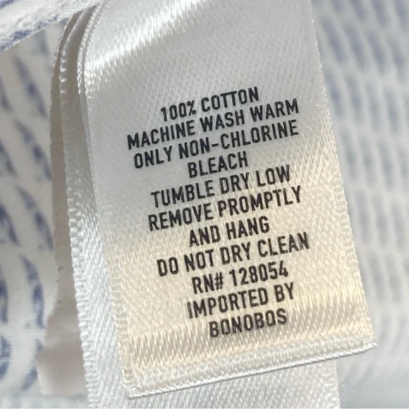 Bonobos Wrinkle-Free Slim Fit Long Sleeve Button Up Shirt Men's 16/33 Penguin - Picture 11 of 13